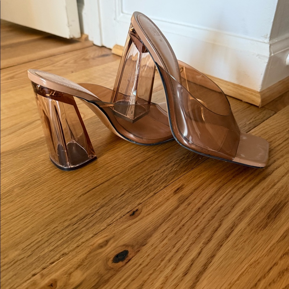 Zara ,size 39 , clear brown